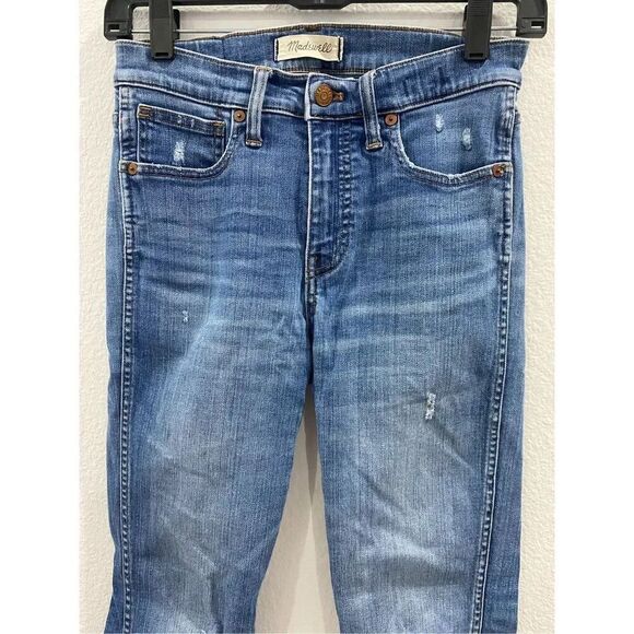 Madewell High Rise Skinny Distressed Skinny Jeans Size 26 - Picture 3 of 10